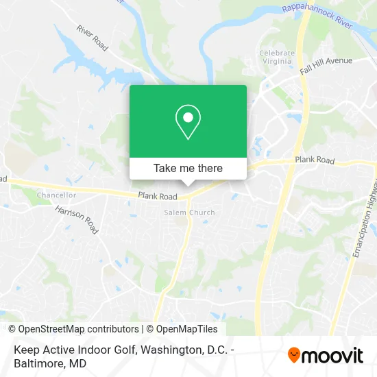 Keep Active Indoor Golf map