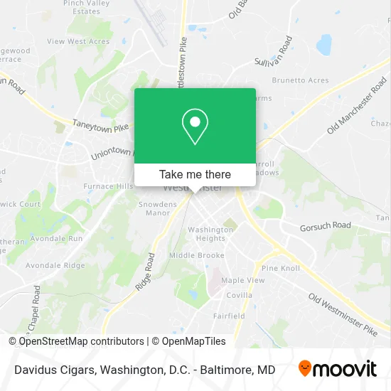 Davidus Cigars map