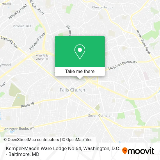 Kemper-Macon Ware Lodge No 64 map