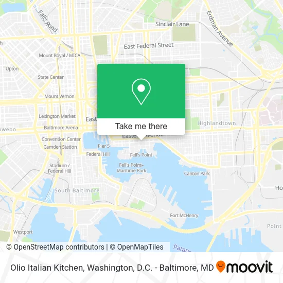Olio Italian Kitchen map