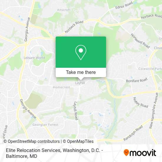 Elite Relocation Services map