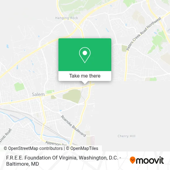 F.R.E.E. Foundation Of Virginia map