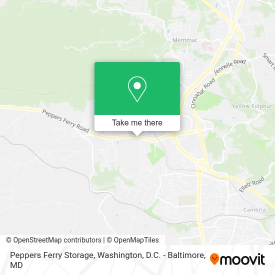 Peppers Ferry Storage map