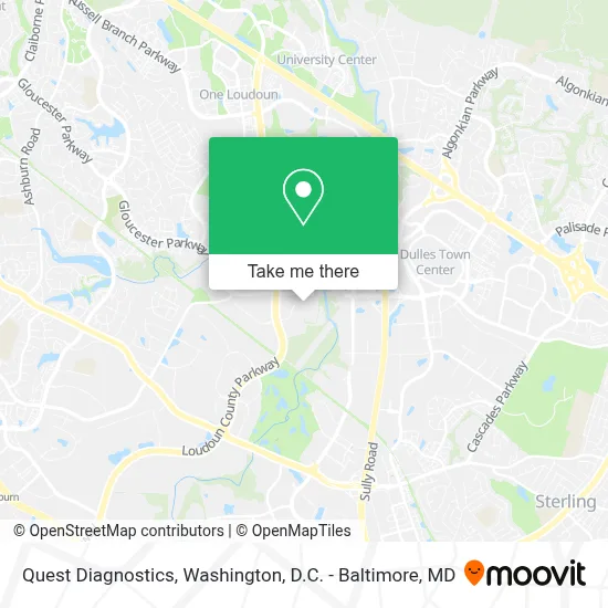 Quest Diagnostics map