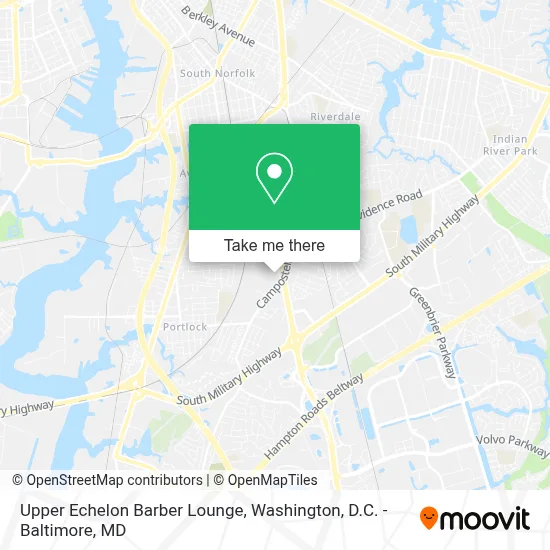 Upper Echelon Barber Lounge map