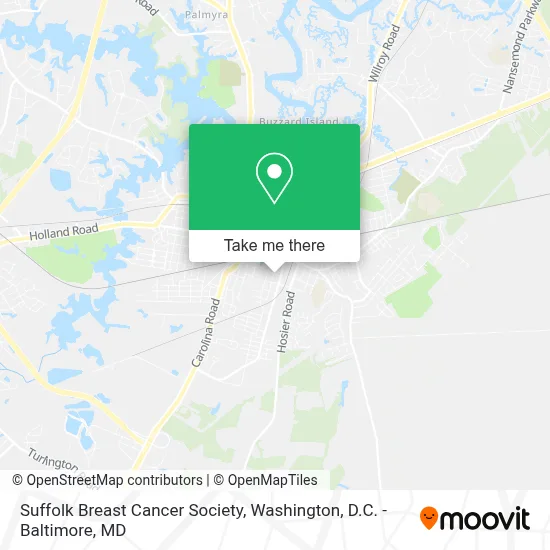 Suffolk Breast Cancer Society map