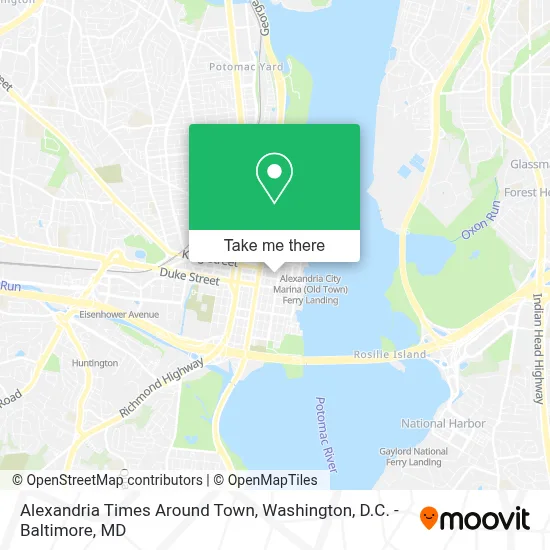 Alexandria Times Around Town map