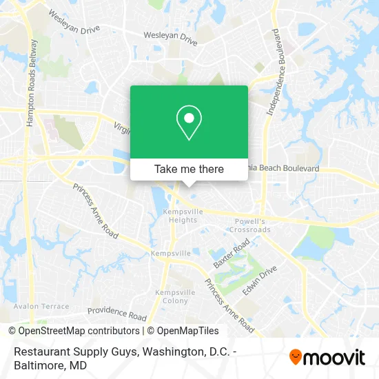 Restaurant Supply Guys map