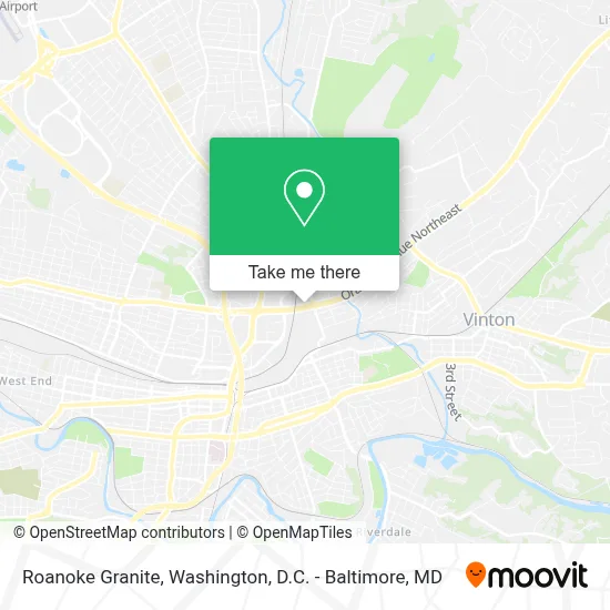 Roanoke Granite map