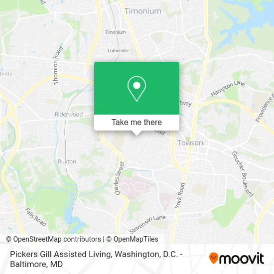 Pickers Gill Assisted Living map