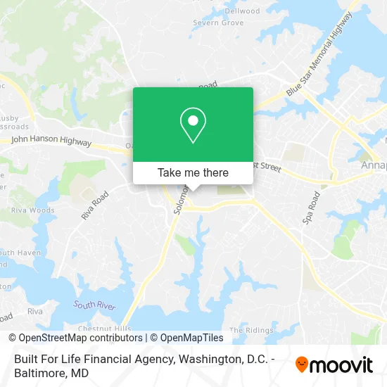 Built For Life Financial Agency map