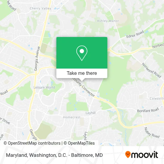 Maryland map