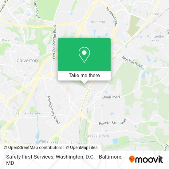 Safety First Services map