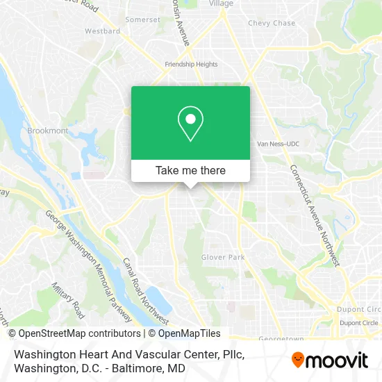 Washington Heart And Vascular Center, Pllc map