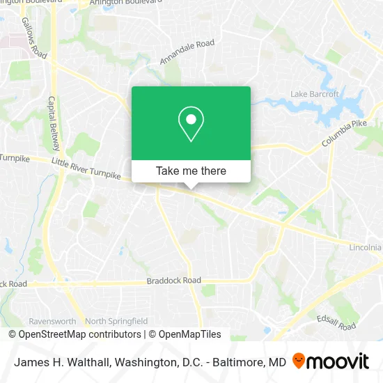 James H. Walthall map