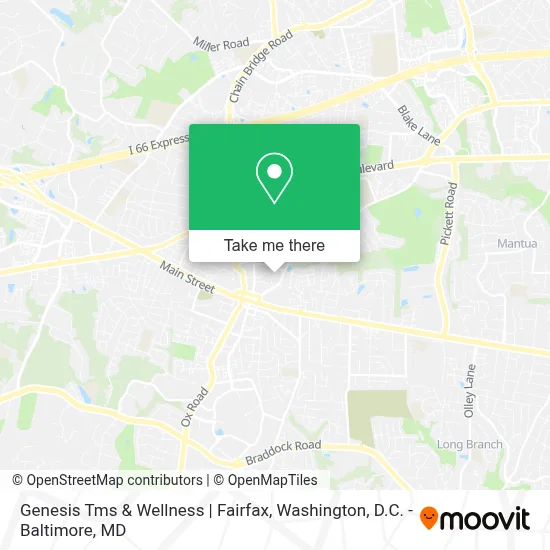 Genesis Tms & Wellness | Fairfax map