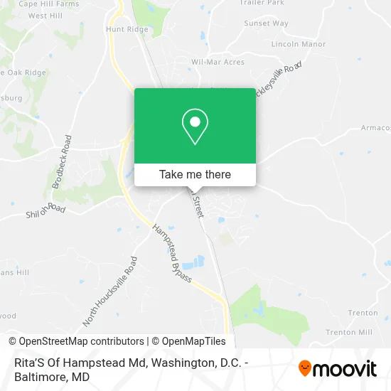 Rita’S Of Hampstead Md map