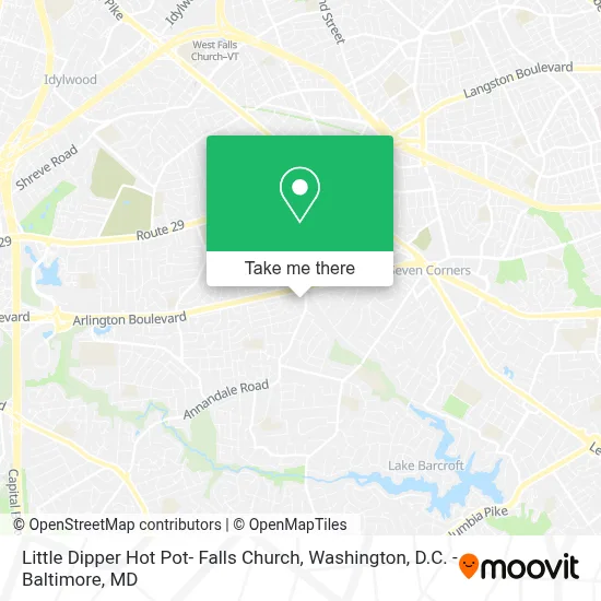 Little Dipper Hot Pot- Falls Church map