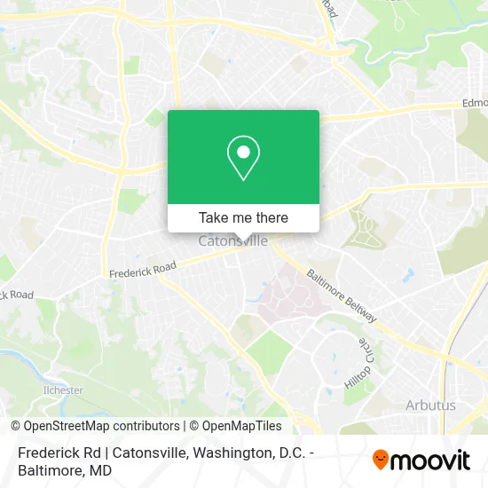 Frederick Rd | Catonsville map