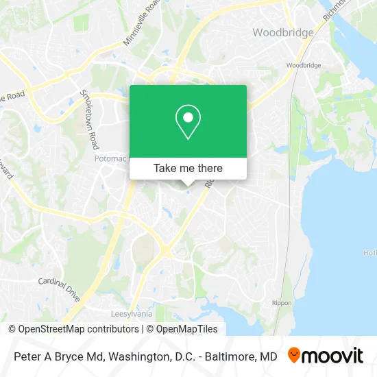 Peter A Bryce Md map