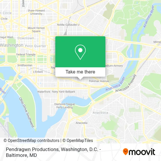 Pendragwn Productions map