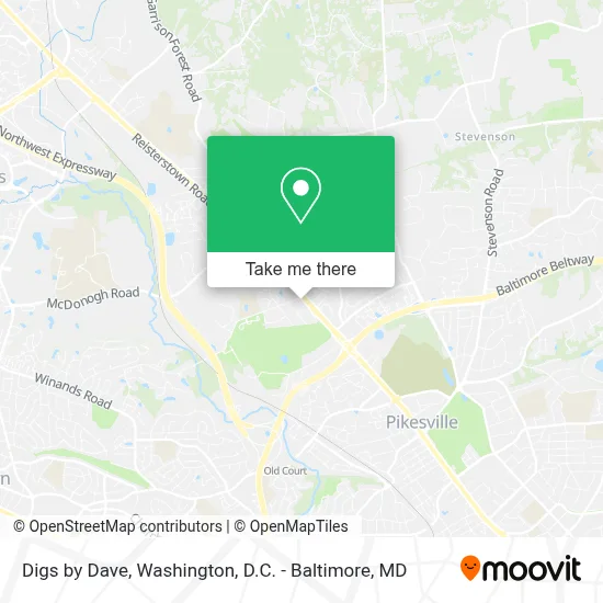 Digs by Dave map