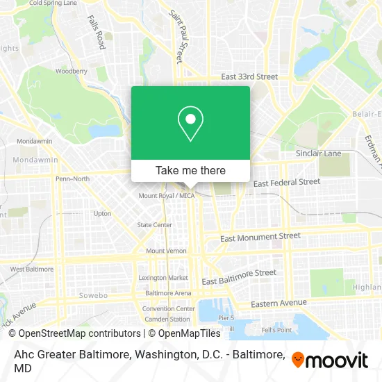 Ahc Greater Baltimore map