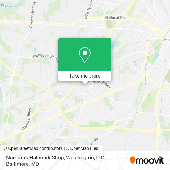 Norman's Hallmark Shop map