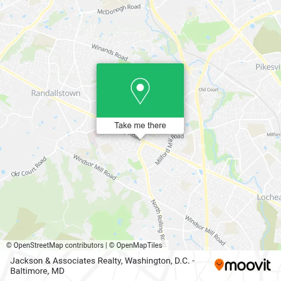 Jackson & Associates Realty map