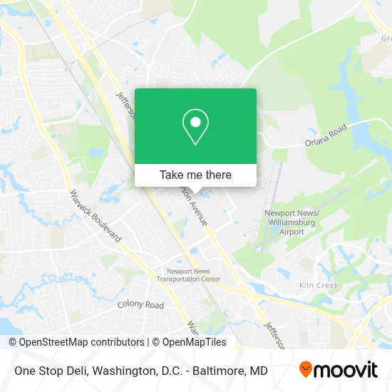One Stop Deli map
