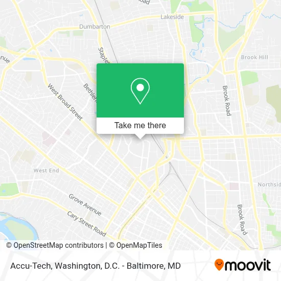 Accu-Tech map