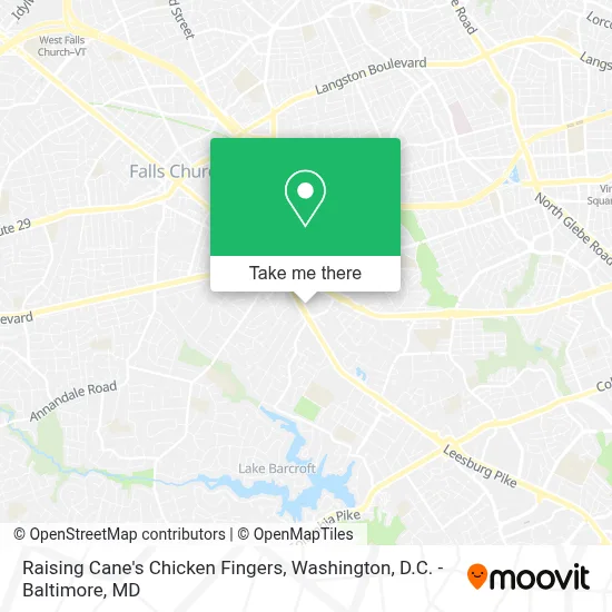Raising Cane's Chicken Fingers map