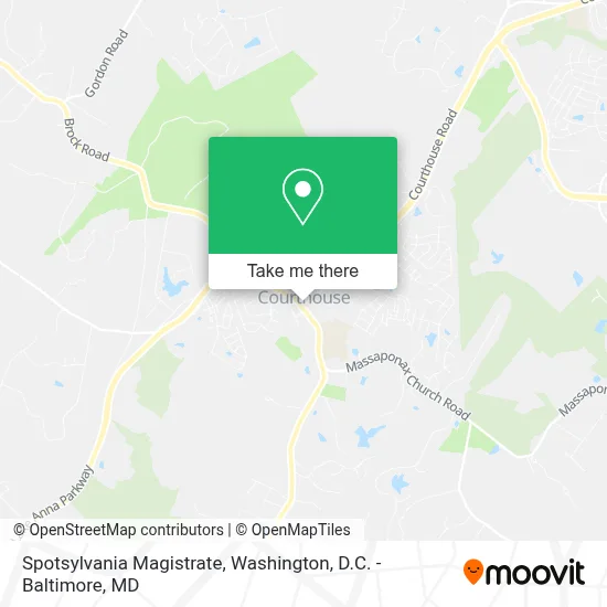 Spotsylvania Magistrate map