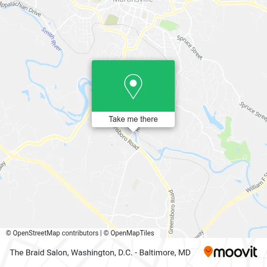 The Braid Salon map