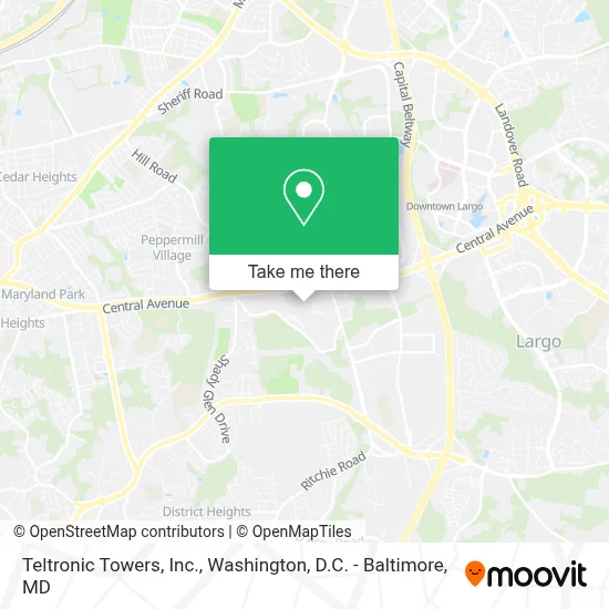 Teltronic Towers, Inc. map