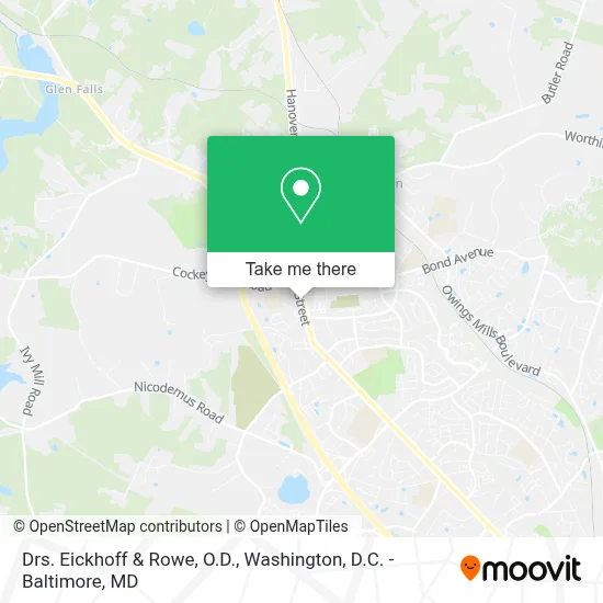 Drs. Eickhoff & Rowe, O.D. map
