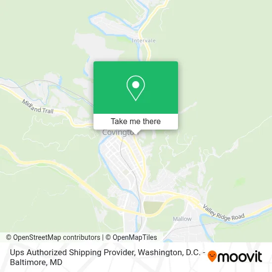Ups Authorized Shipping Provider map