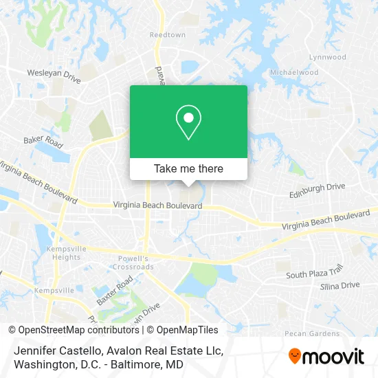Jennifer Castello, Avalon Real Estate Llc map