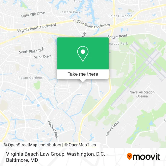 Virginia Beach Law Group map