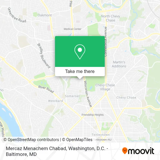 Mercaz Menachem Chabad map
