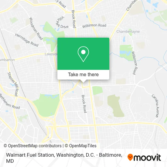 Walmart Fuel Station map
