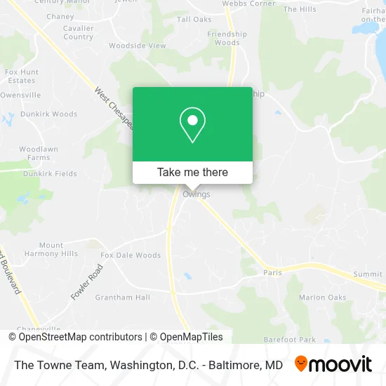 The Towne Team map