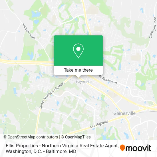 Ellis Properties - Northern Virginia Real Estate Agent map