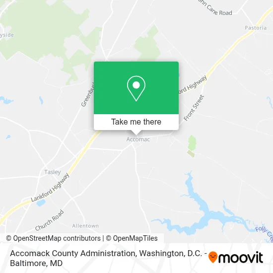 Accomack County Administration map