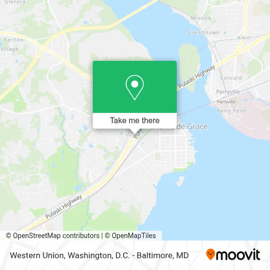 Western Union map