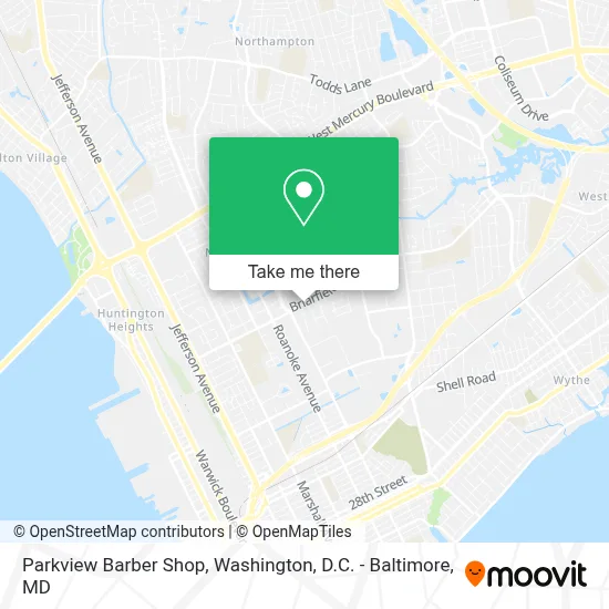 Parkview Barber Shop map