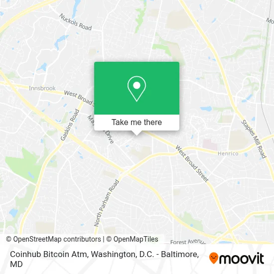 Coinhub Bitcoin Atm map