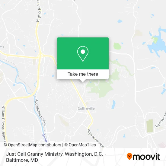 Just Call Granny Ministry map
