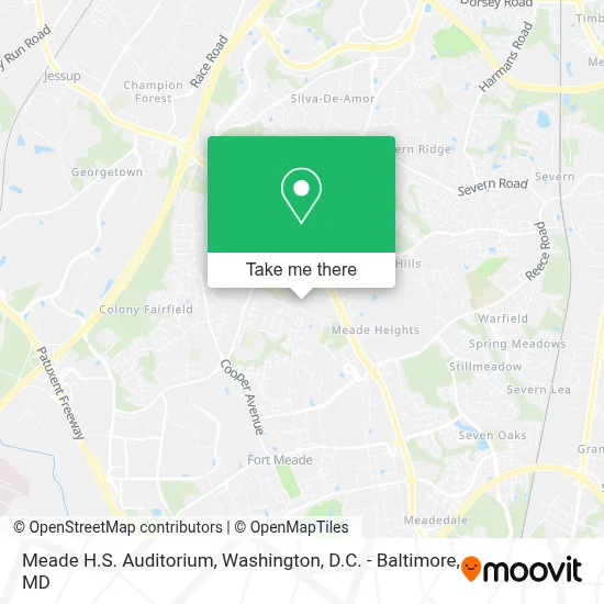 Meade H.S. Auditorium map