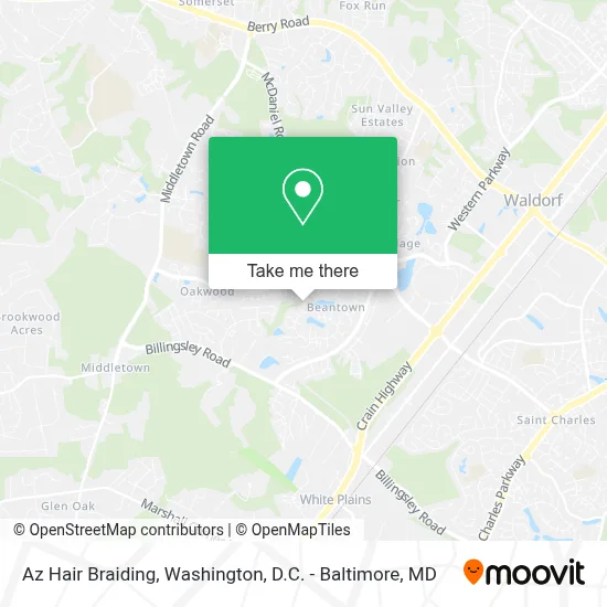 Az Hair Braiding map